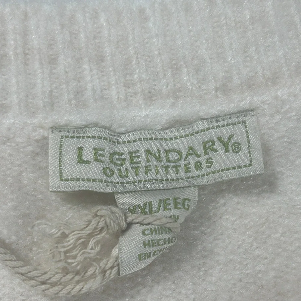 Legendary‎ Outfitters Cream Oatmeal Heather Knit Crewneck Sweater XXL Cozy NEW